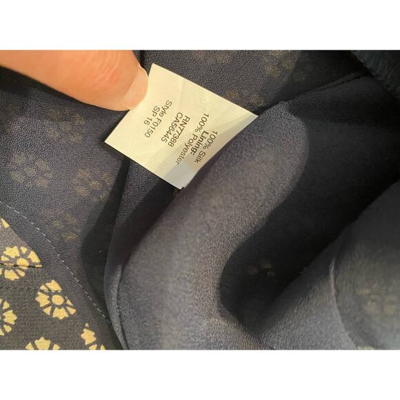 Madewell Silk Sleeveless Printed Mini Dress xxs - Picture 8 of 10